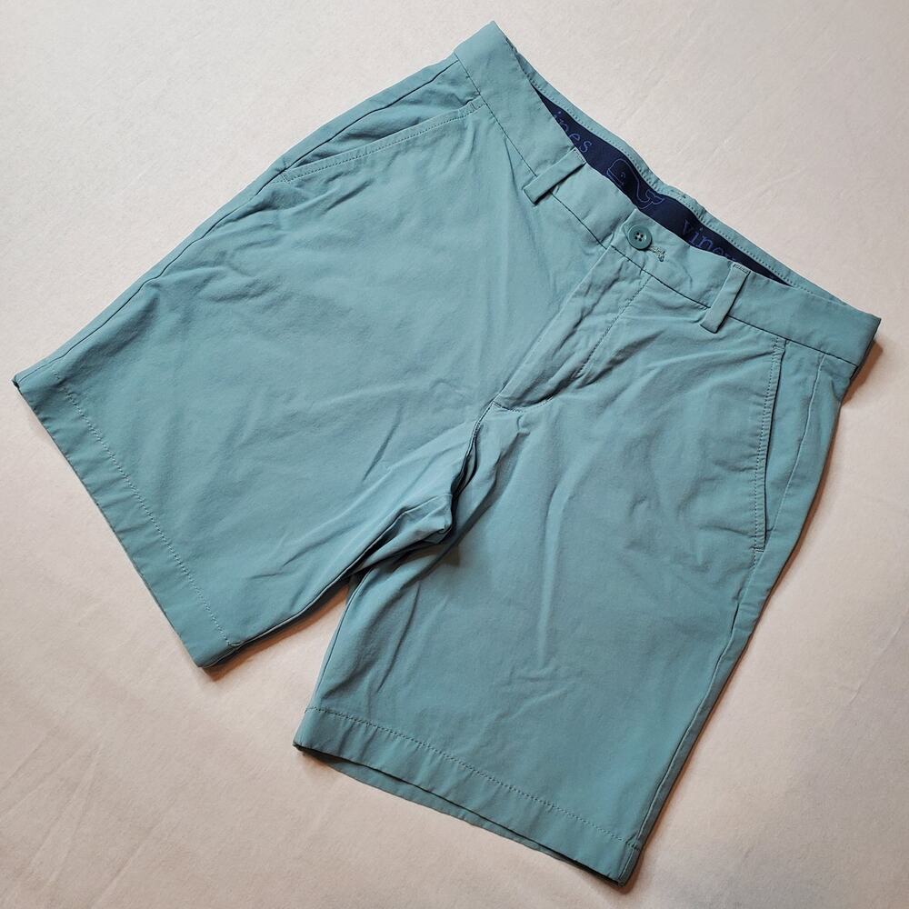Vineyard Vines Men's Size 28 On The Go Performance Golf Shorts Green 1H001141